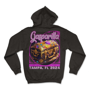 Mens Gasparilla 2024 Tampa FL Treasure Chest Bounty Crewneck Shirt - Hoodie - Black