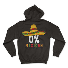 Load image into Gallery viewer, Zeo Percent Mexican Sombrero Fiesta Funny Mexico Cinco De Mayo T Shirt - Hoodie - Black
