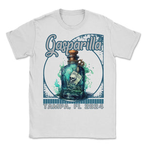 Gasparilla 2024 Message Bottle Tampa FL - Unisex T-Shirt - White