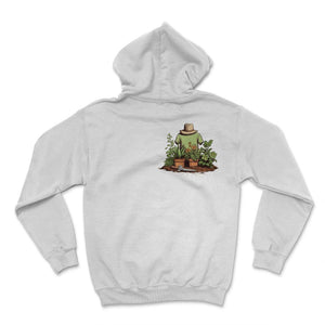 Tiny Gardener's Paradise Cute Pocket Garden Tee for Plant Lovers - Hoodie - White