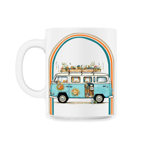 Suicide Prevention Hippie Van Retro Copy - 11oz Mug - White