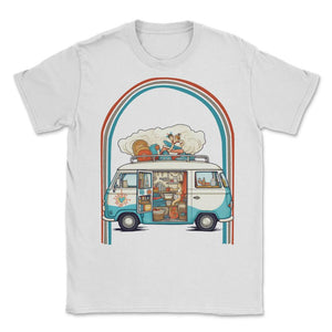 NICU Mom Hippie Van Retro - Unisex T-Shirt - White