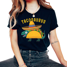 Load image into Gallery viewer, Tacosaurus Funny Mexican Food Mexico Cinco De Mayo T Shirt - Unisex T-Shirt - Black

