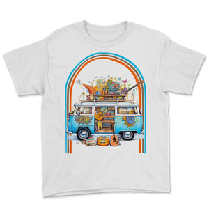 Activity Professional School Hippie Van Retro - Youth Tee - White