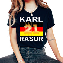 Load image into Gallery viewer, Karl Rasur Malle Father's Day Party Holiday EM 2021 Germany Sauf - Unisex T-Shirt - Black
