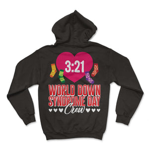 Down Syndrome Shirt, World Down Syndrome Day Crew Tee, Rocking Extra - Hoodie - Black