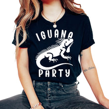 Load image into Gallery viewer, Iguana Party Funny Mexico Cinco De Mayo T Shirt - Unisex T-Shirt - Black
