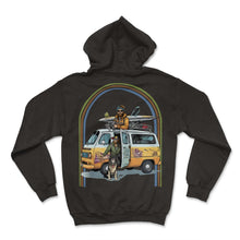 Load image into Gallery viewer, Adventure Riding Hippie Van Retro - Hoodie - Black
