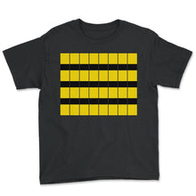 Load image into Gallery viewer, Bee Halloween DIY Costume Shirt Yellow Stripes - Youth Tee - Black
