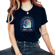 Load image into Gallery viewer, Gasparilla 2024 Pirate Kite Skies Tampa FL - Unisex T-Shirt - Black
