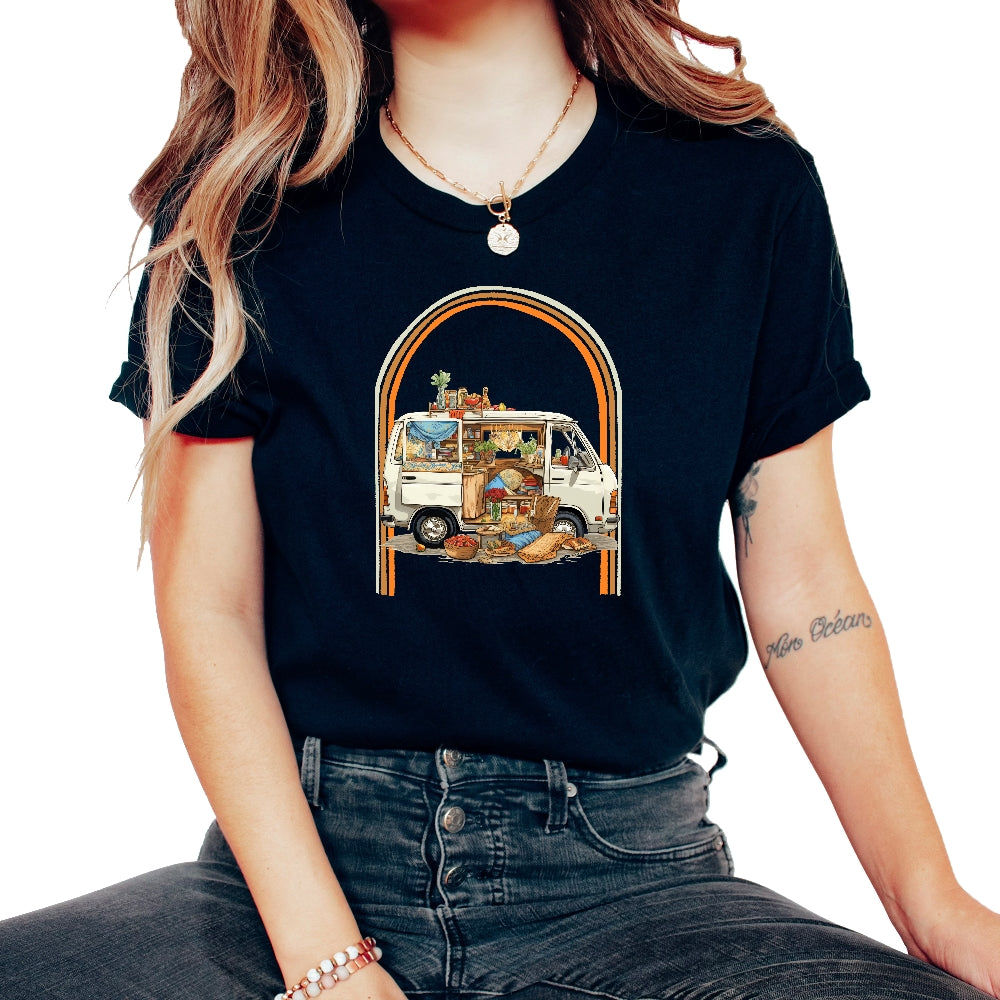 Passover Jewish Hippie Van Retro - Unisex T-Shirt - Black