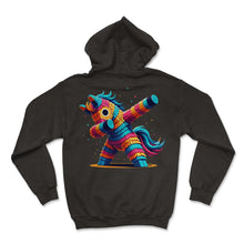 Load image into Gallery viewer, Donkey Pinata Dab Dabbing Funny Mexican Mexico Cinco De Mayo T Shirt - Hoodie - Black
