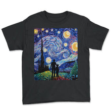 Load image into Gallery viewer, DSP Starry Night Shirt Compassionate Care Tee - Youth Tee - Black
