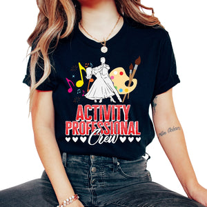 Activity Professional Shirt, Activity Professional Crew Paint Brush - Unisex T-Shirt - Black