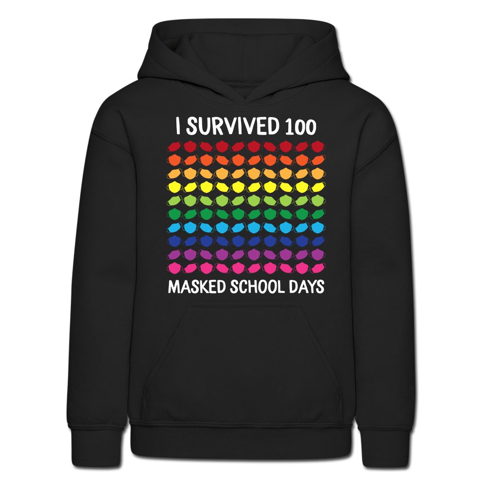 100 Masked School Days Heavy Blend Youth Hoodie