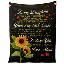 Load image into Gallery viewer, Daughter Gift Christmas Mother's Day Blanket
