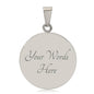 To My Son From Dad Old Lion Circle Necklace Engraved Name Wedding Date, Anniversary, Birthday High School Graduation Gift
