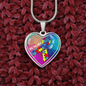 Autism Heart Necklace Awareness
