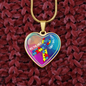 Autism Heart Necklace Awareness
