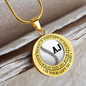 AJ Custom Name Baseball Necklace