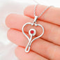 CNA Nurse Necklace with Stethoscope Message Card Birthday Graduation Gift For Certified Nursing Assistant Women Future Nurses Jewerly