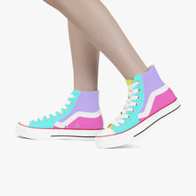 Load image into Gallery viewer, 285. New High-Top Canvas Shoes - White
