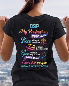DSP Care For People Without Expectation Direct Support Professional Nurse Week Women Gift