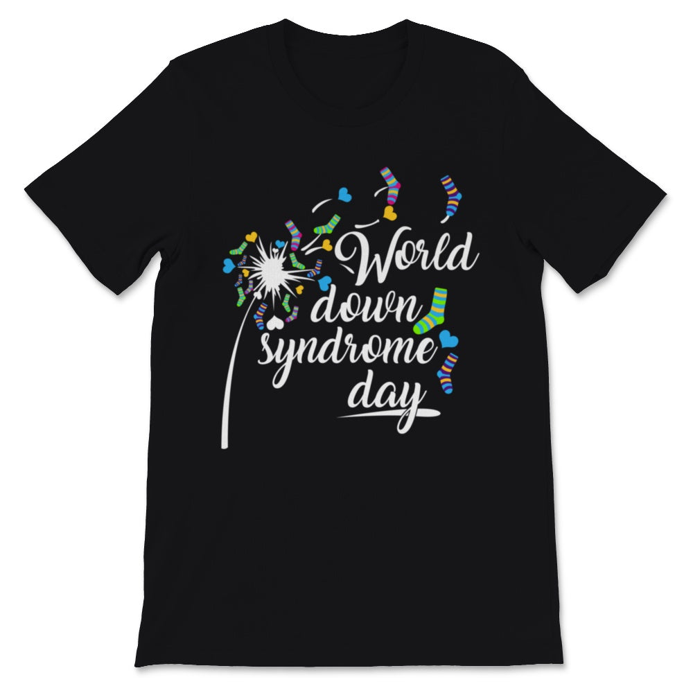 World Down Syndrome Day Dandelion Flower Awareness Socks Down Right