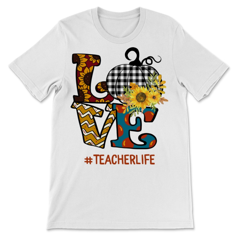 Love Teacher Life Pumpkin Halloween Costume Fall Celebration Buffalo