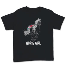 Load image into Gallery viewer, Horse Girl Floral I Love My Horses Racing Riding Equestrian

