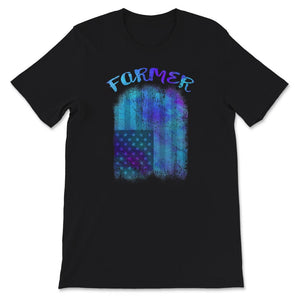 USA Flag Farmer Shirt, Proud American Farmer T-shirt, American