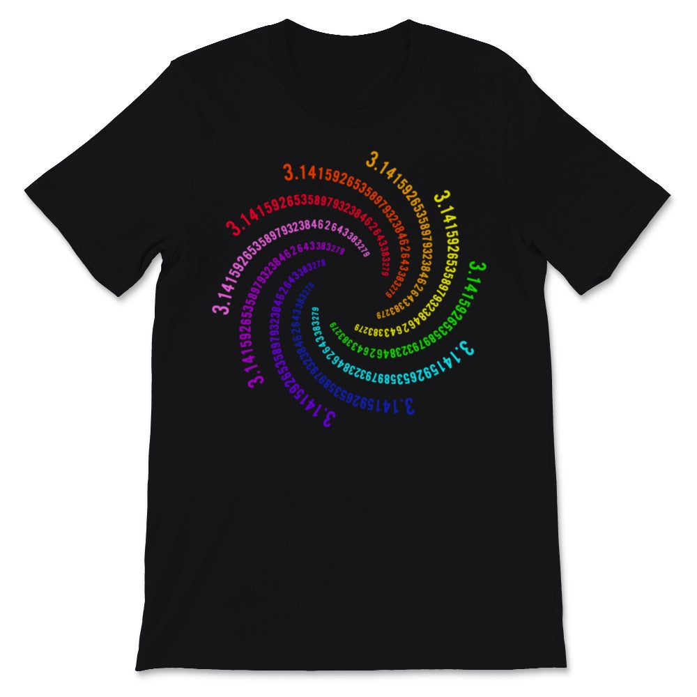 Pi Day Spiral Pi Colorful Math Teacher Student Vortex Mathematics