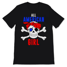 Load image into Gallery viewer, All American Girl Pirate 4th of July USA American Independence Day
