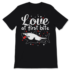 Love At First Bite Shark Valentines Day Heart Crusher Love Great