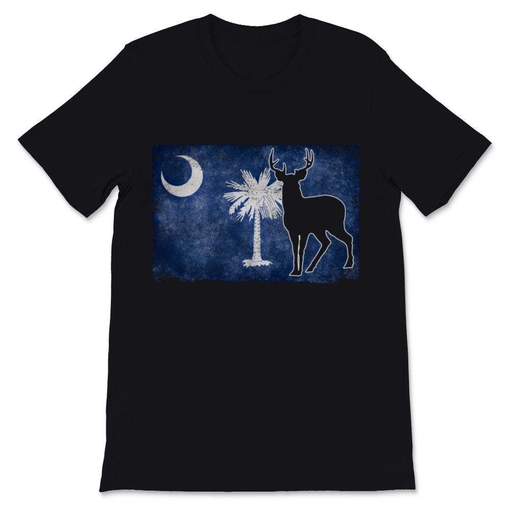 Deer Hunting Vintage South Carolina Flag SC Retro Gift For Men Hunt