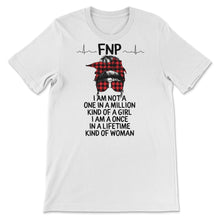 Load image into Gallery viewer, FNP Shirts for Women, Nurses Week, Nursing School Tee, Buffalo Plaid,
