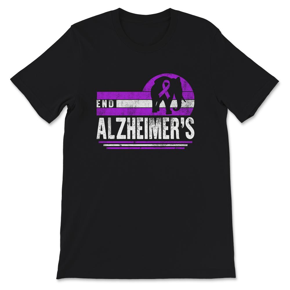 Alzheimer's  Awareness Shirt, End Alzheimer's Elephant, Dementia