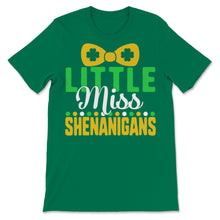 Load image into Gallery viewer, St Patrick&#39;s Day Little Miss Shenanigans Girls Cute Shamrock Luck
