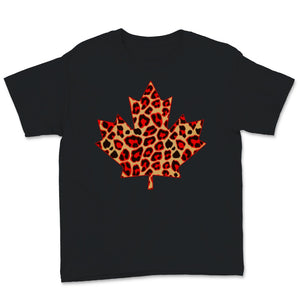 Canada Day Cute Maple Leaf Leopard Print Trendy Pattern Canadian Flag