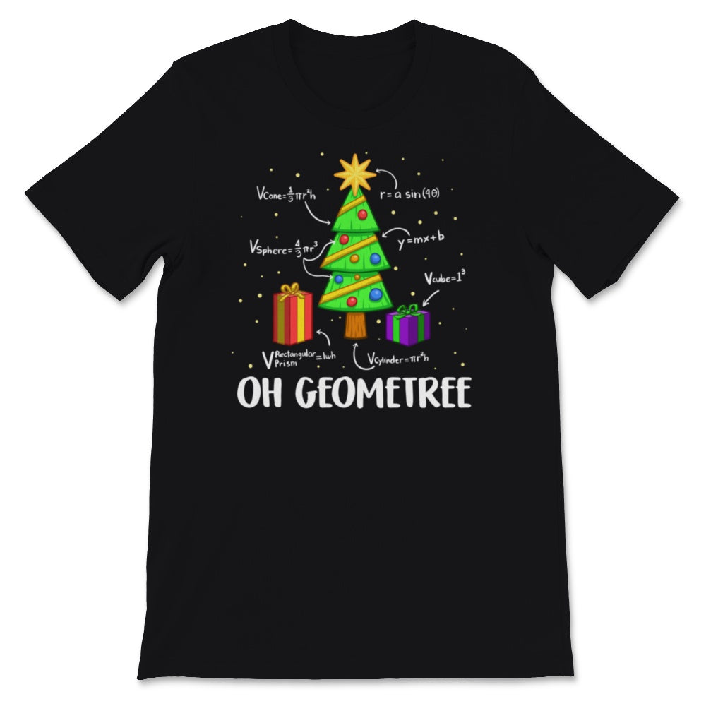 Oh Geometree Christmas Tree Math Lover Teacher Xmas Celebration Gift