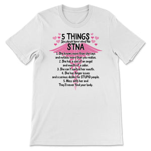 STNA Shirt, 5 Things You Should Know About This STNA, Nurse Gift Idea