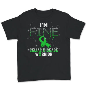 Celiac Disease Shirt, I'm Fine Celiac Disease Warrior Tee, Cure