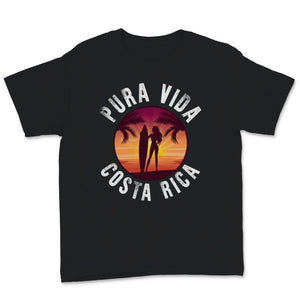 Pura Vida Costa Rica Shirt, Vintage Surfing Lover Gift For Women,