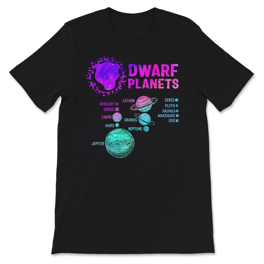 Solar System Planets, Solar System Dwarf Planets, Science Space Shirt