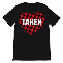 Load image into Gallery viewer, In Love And Taken Shirt Buffalo Plaid Heart Engaged Couple Matching
