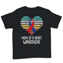 Load image into Gallery viewer, Mom Of A Heart Warrior CHD Awareness Vintage Ribbon Heart Bypass
