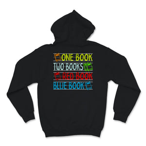 Reading Shirt One Book Two Books Red Book Blue Book Bookworm Hobby