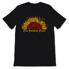 Load image into Gallery viewer, Cure Childhood Cancer Gold Ribbon Sunflower Support Mom awareness

