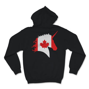 Canada Day Cute Unicorn Red Canadian Flag Maple Leaf July 1st
