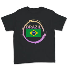 Load image into Gallery viewer, Brazil Flag Shirt, Retro Vintage Style Brazilian Flag Pride Gift,
